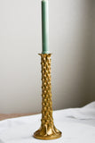 Vintage Brass palm candlestick